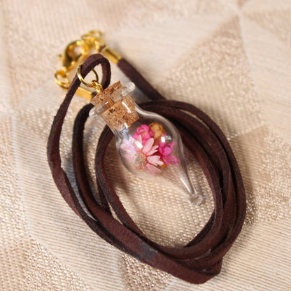 Pink & Orange Flowers Necklace