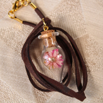 Pink & Orange Flowers Necklace