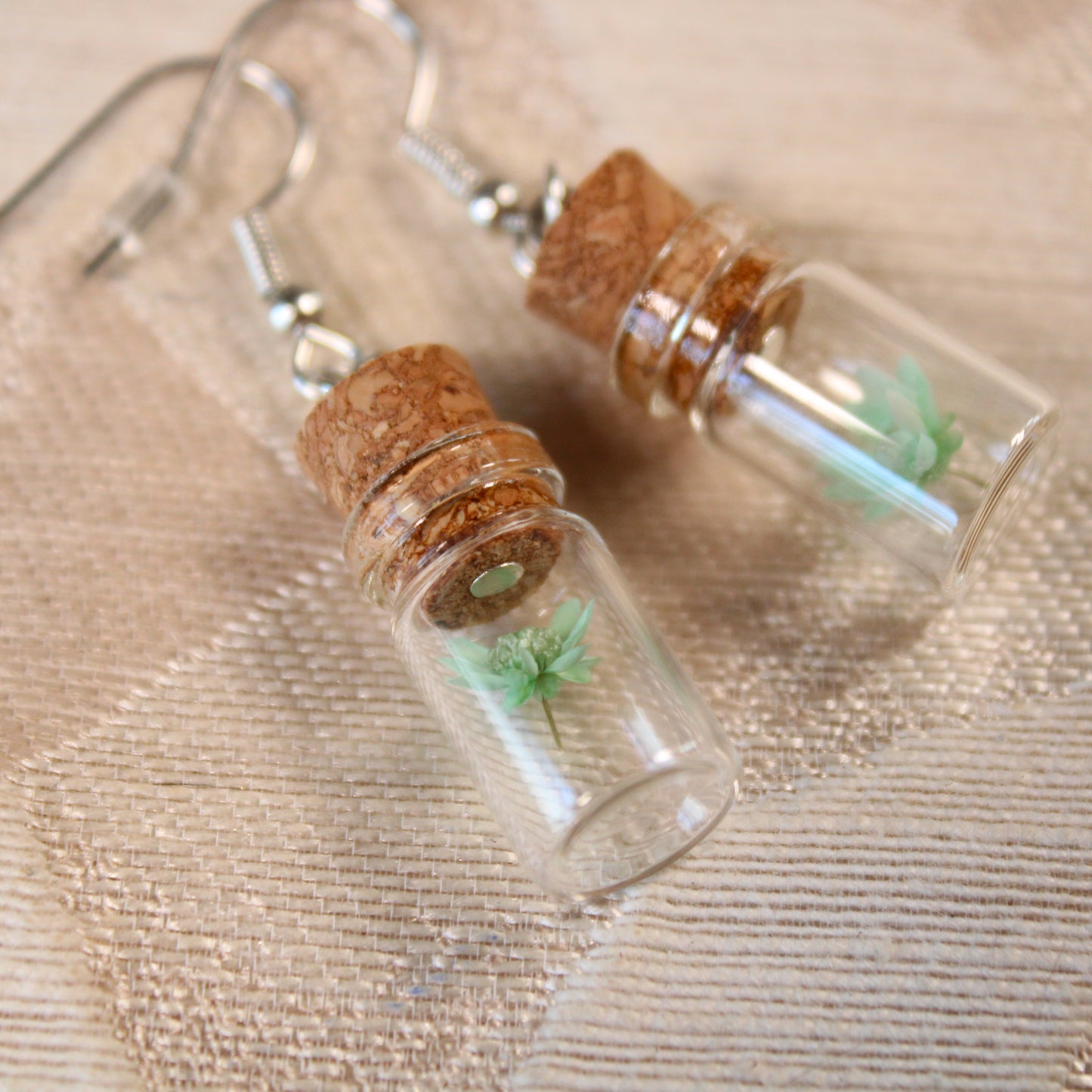 Seafoam Flower Earrings