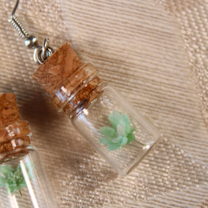 Seafoam Flower Earrings
