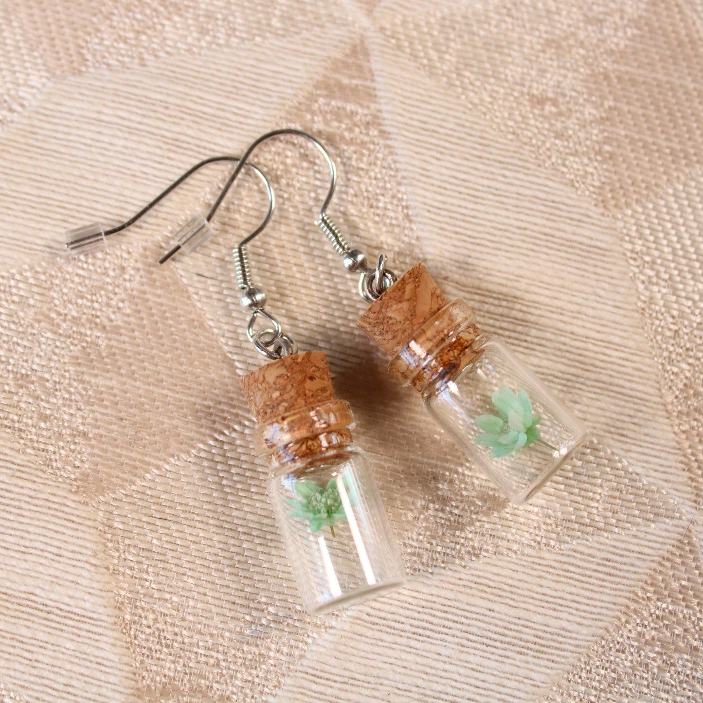 Seafoam Flower Earrings