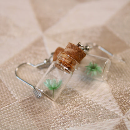 Seafoam Flower Earrings