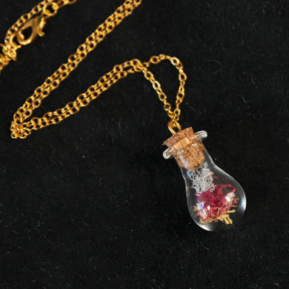 Round Sunrise Moss Necklace