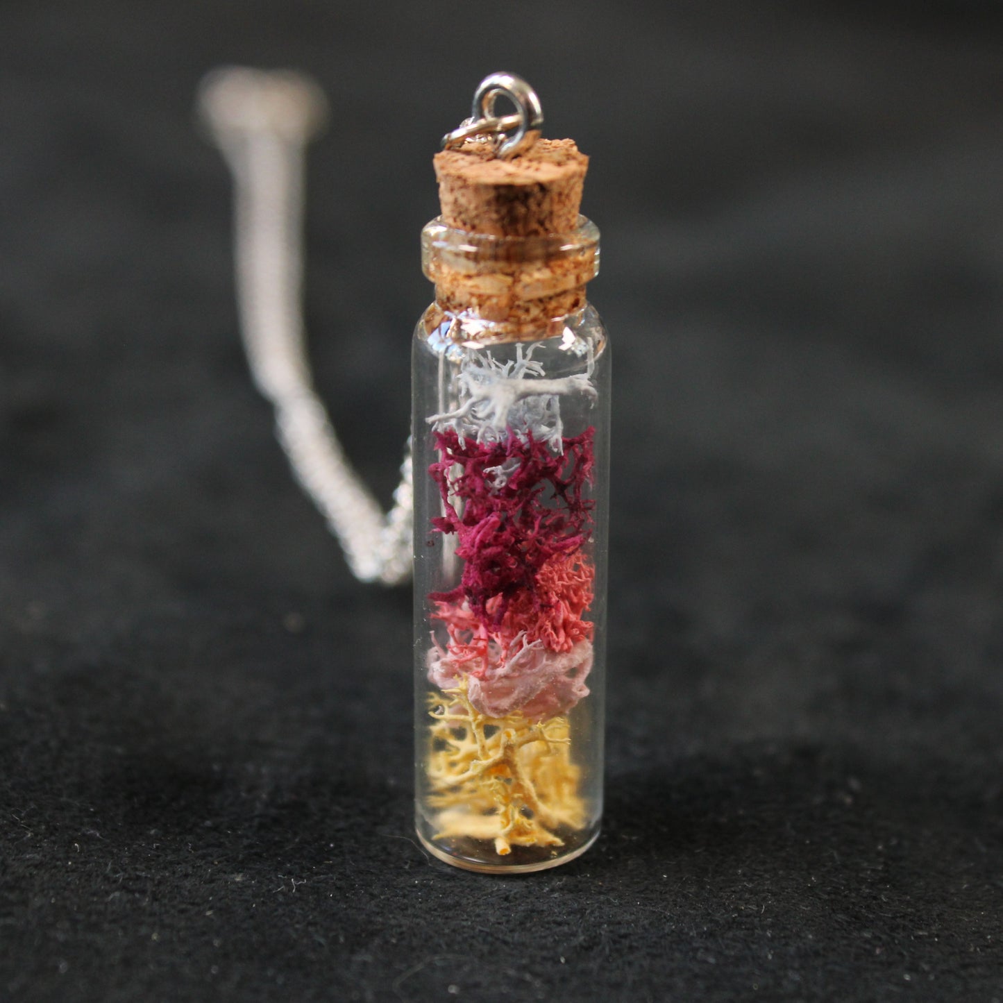 Long Sunrise Moss Necklace