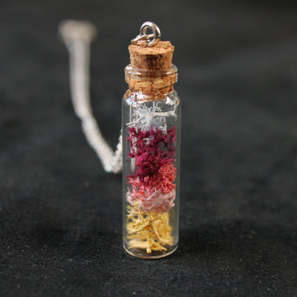 Long Sunrise Moss Necklace