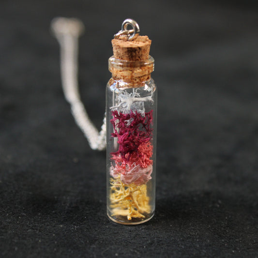 Long Sunrise Moss Necklace