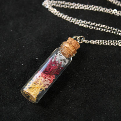 Long Sunrise Moss Necklace