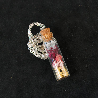 Long Sunrise Moss Necklace