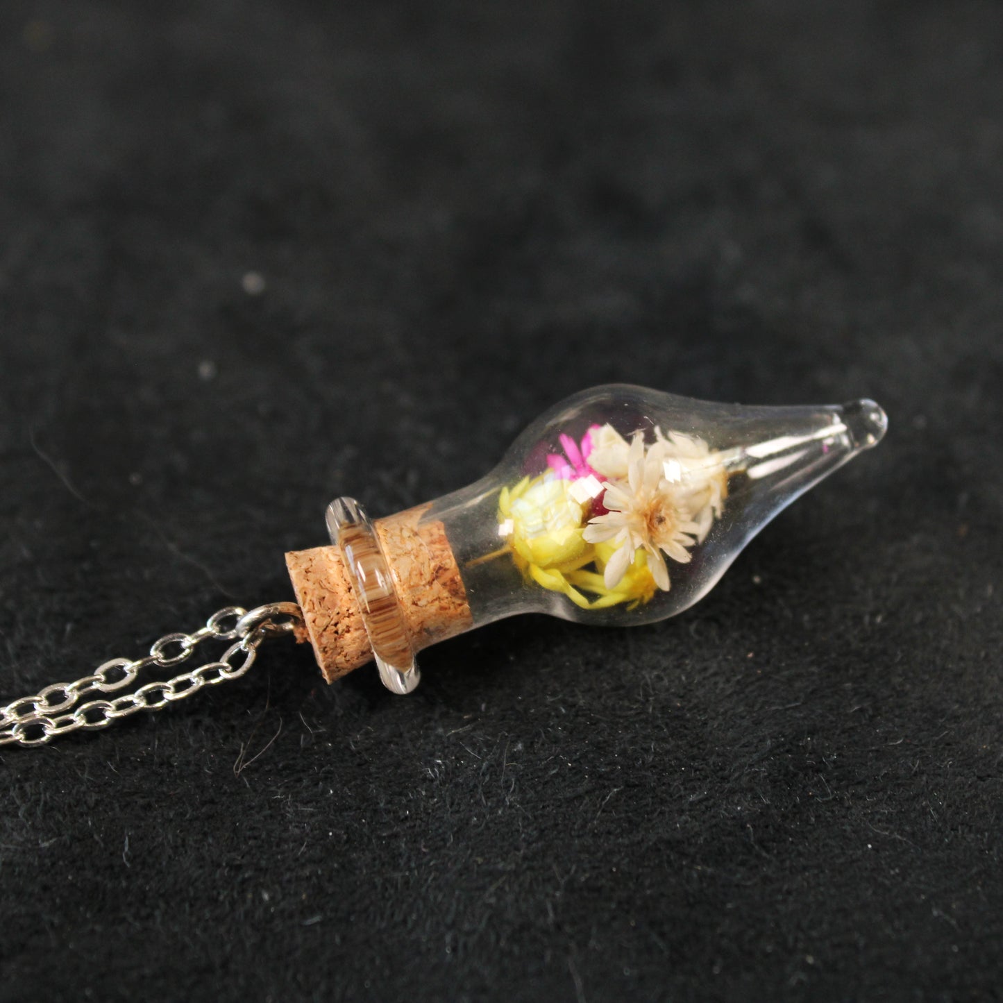 Yellow/Pink/White Flowers Necklace