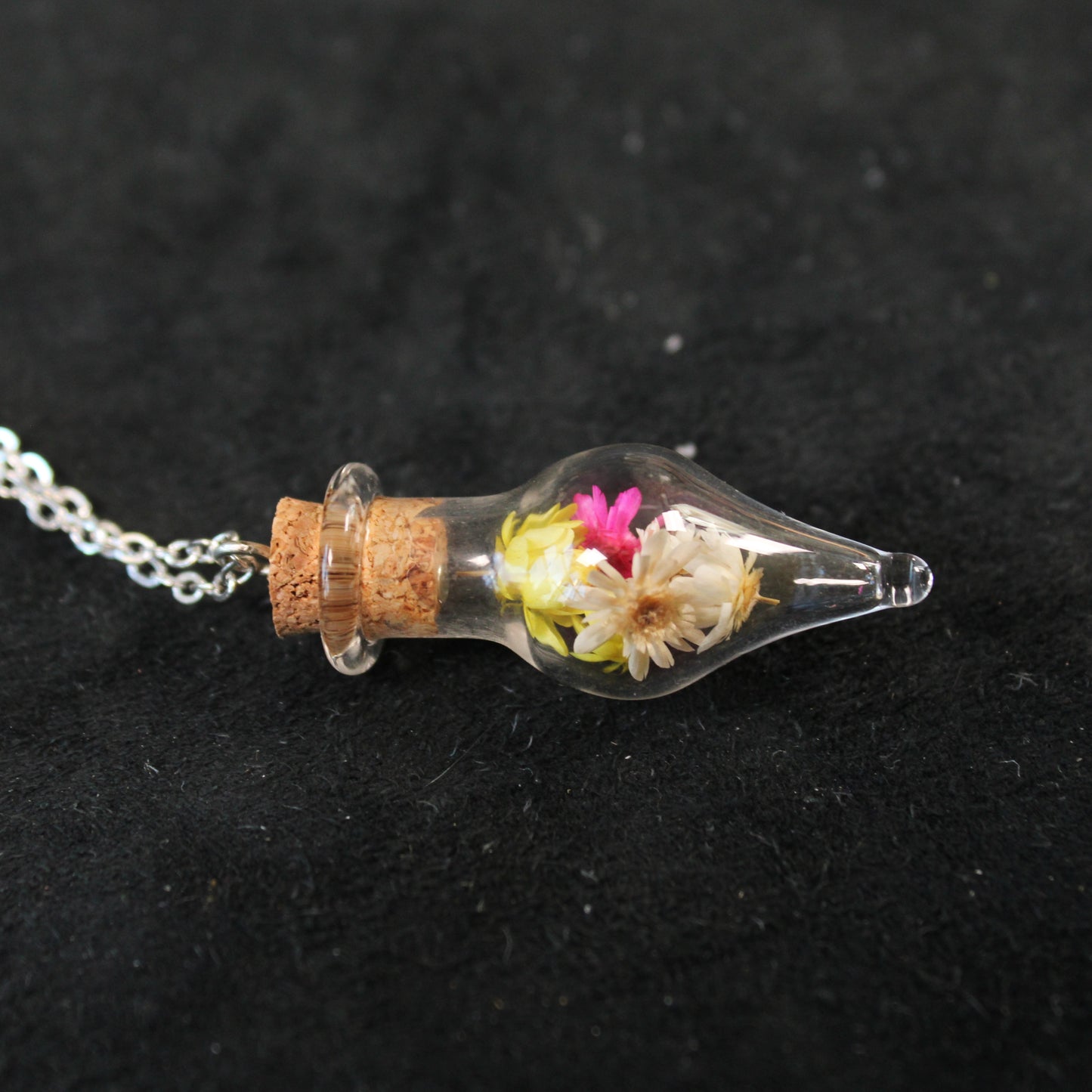 Yellow/Pink/White Flowers Necklace