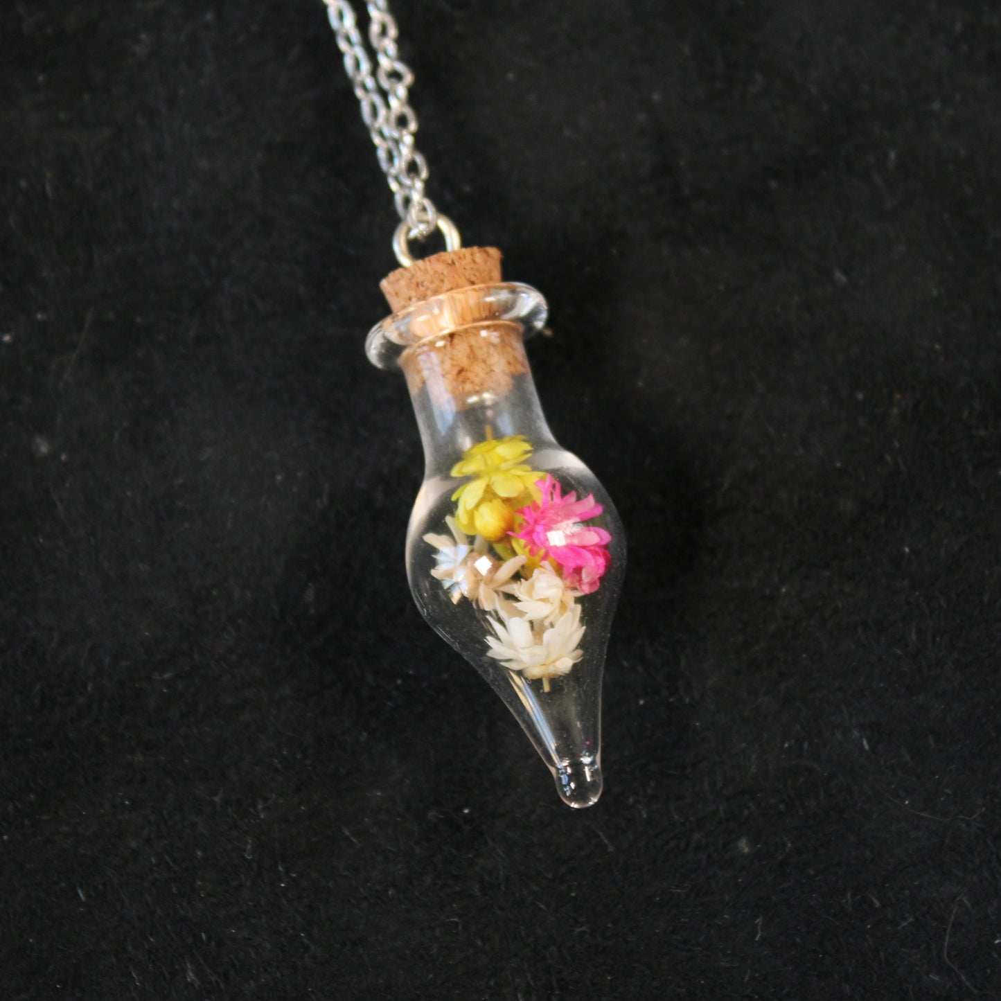 Yellow/Pink/White Flowers Necklace
