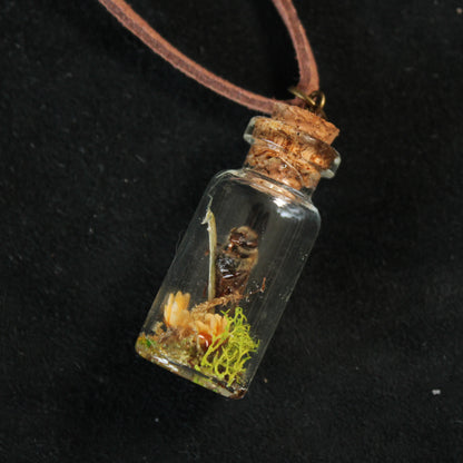 Bee and Orange Flower Necklace