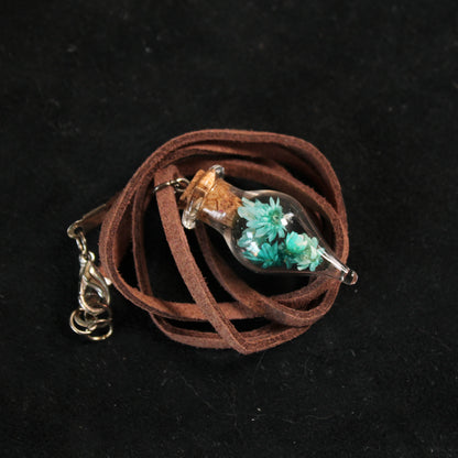 Blue Flowers Necklace