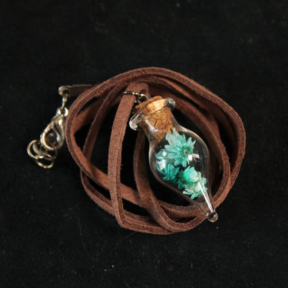 Blue Flowers Necklace