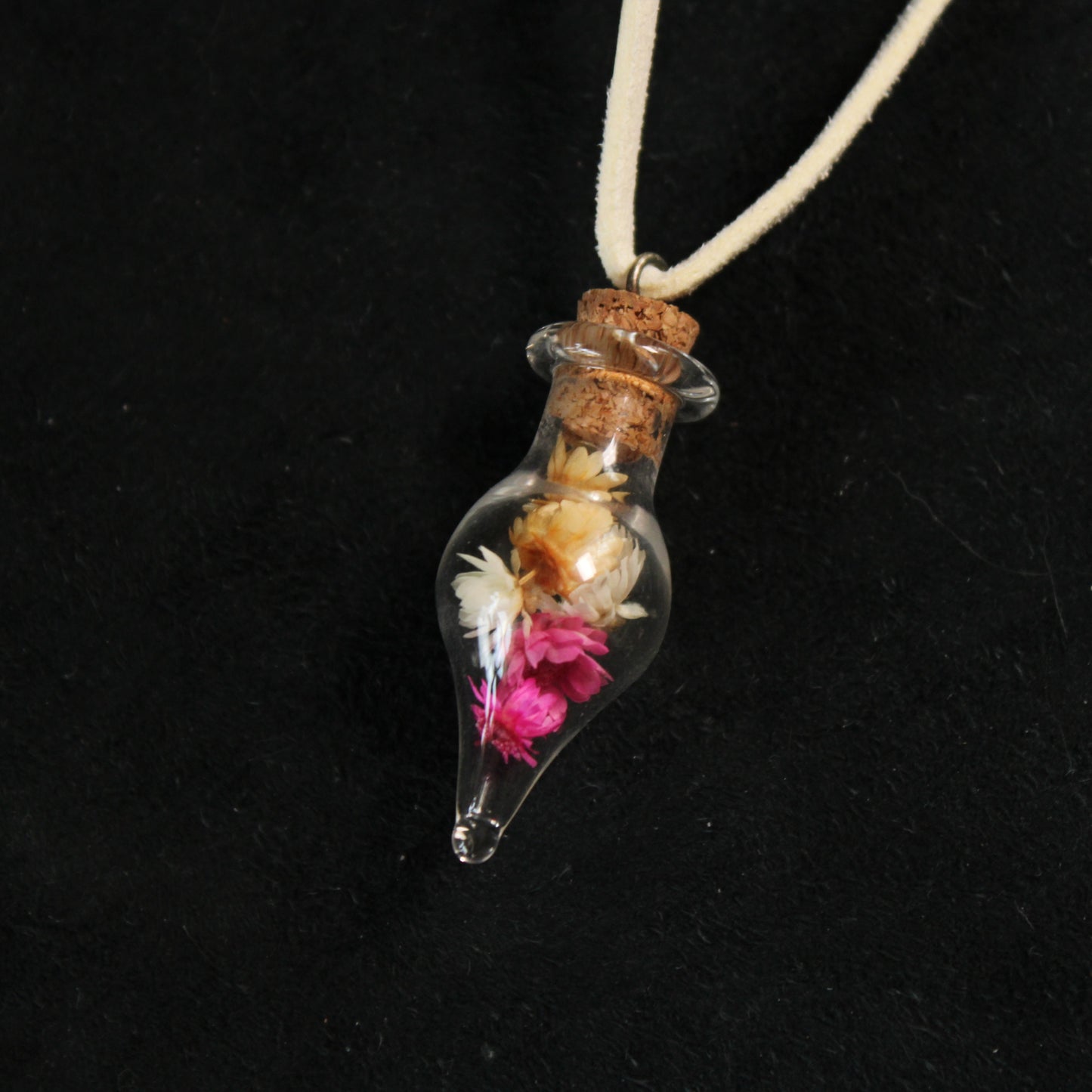 Orange/Pink/White Flowers Necklace