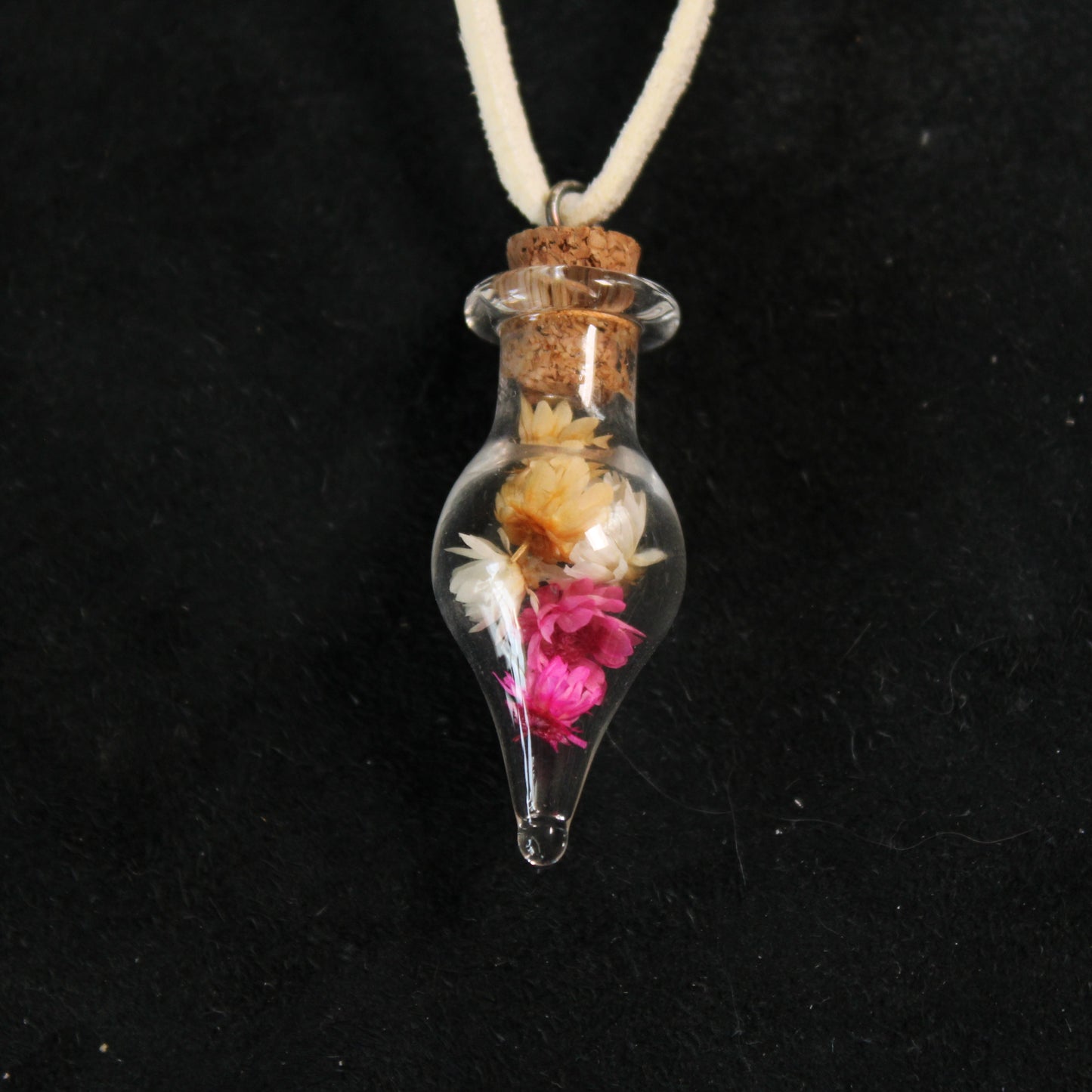 Orange/Pink/White Flowers Necklace