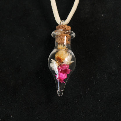 Orange/Pink/White Flowers Necklace