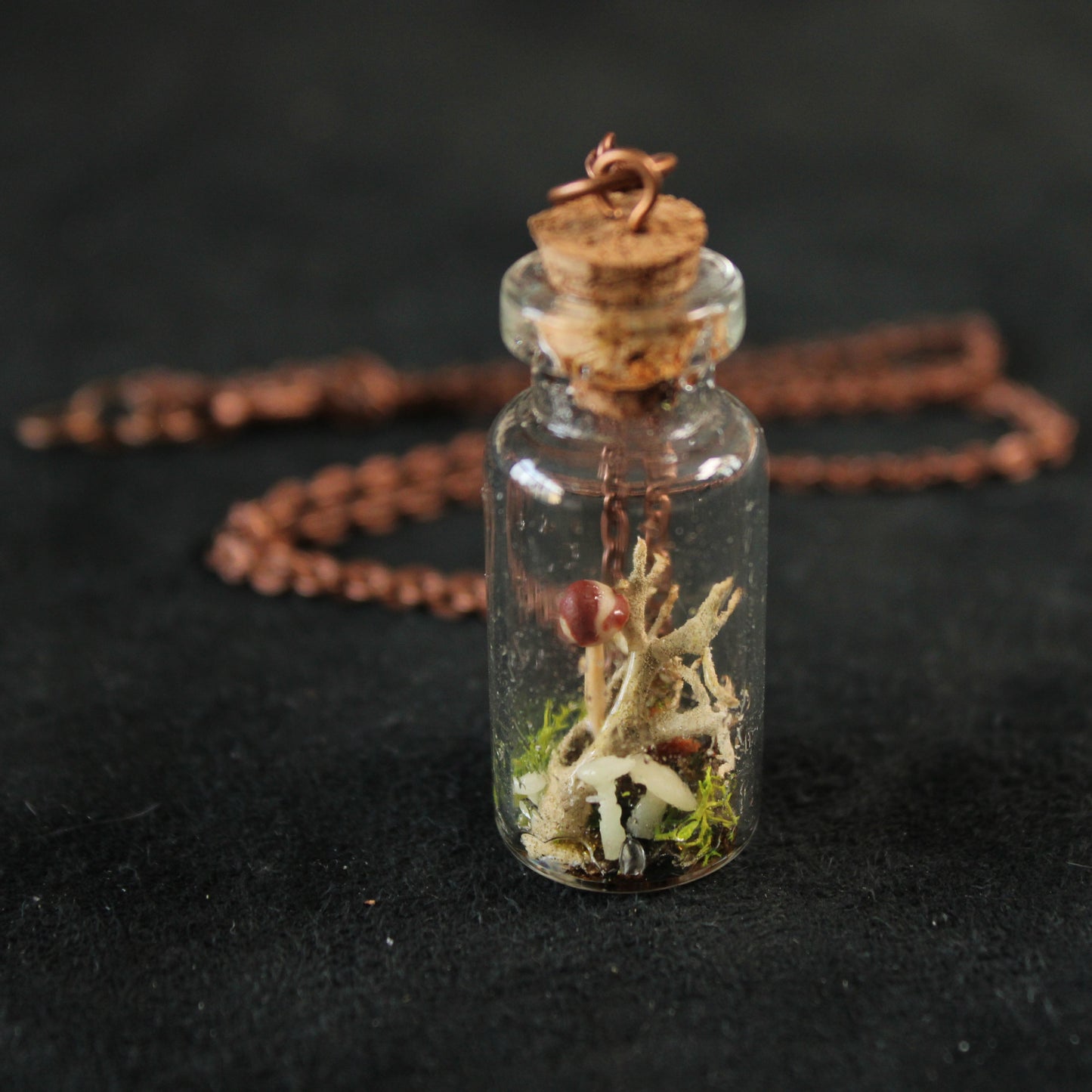 Mini Mushroom Necklace