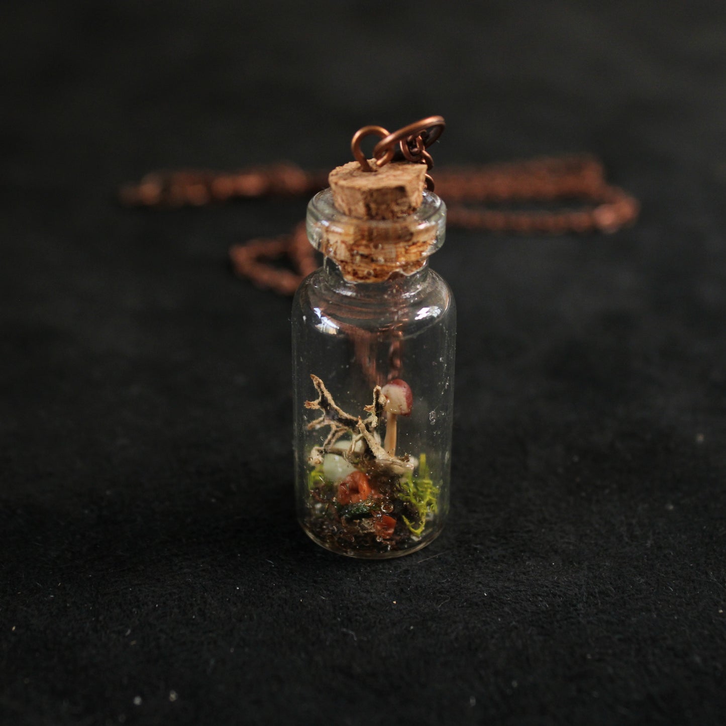 Mini Mushroom Necklace