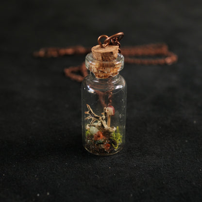 Mini Mushroom Necklace