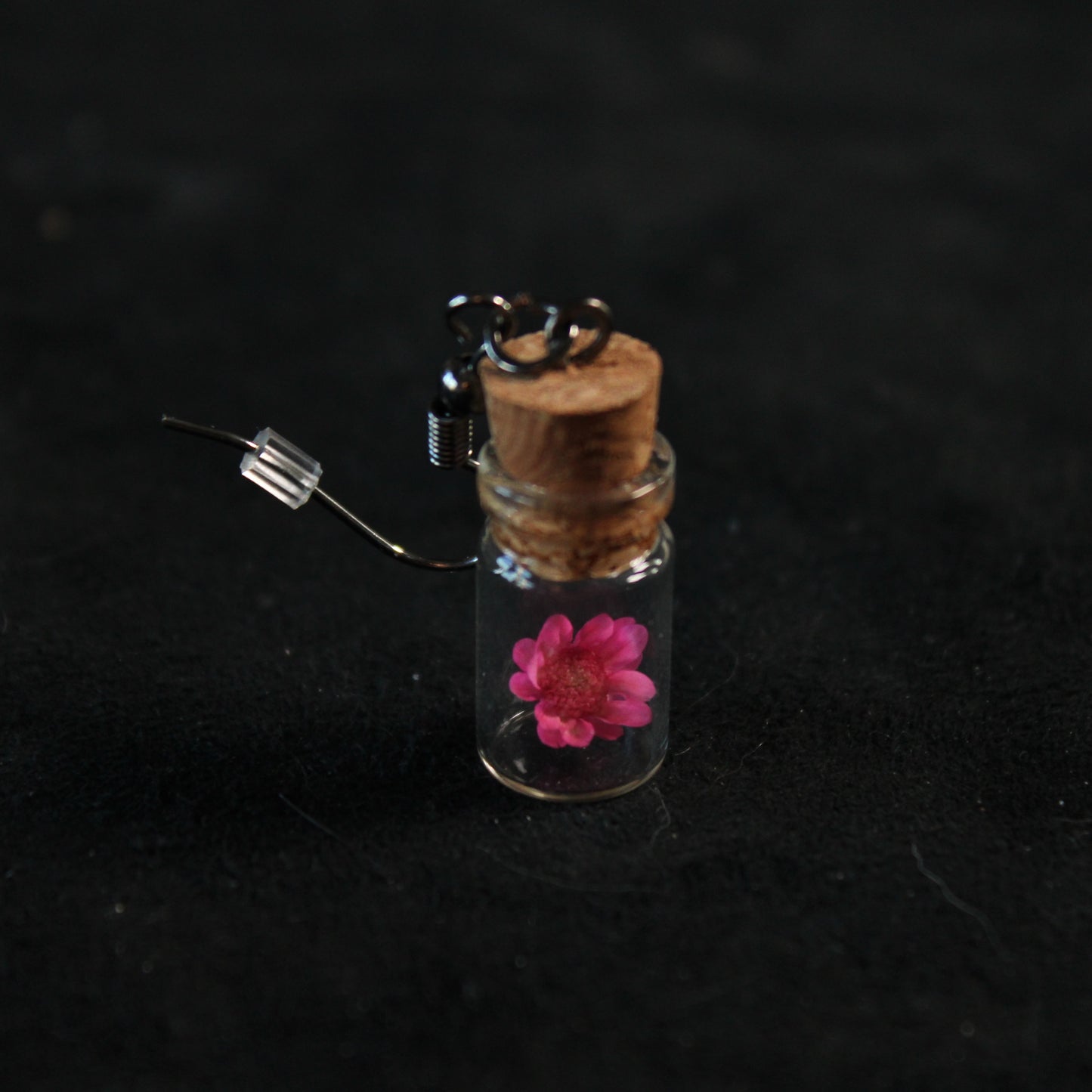 Pink Flower Earrings