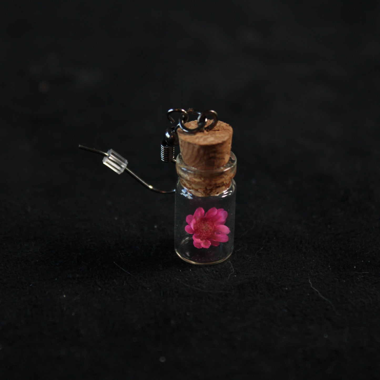 Pink Flower Earrings