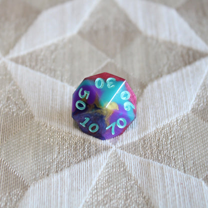 Handmade Technicolor Dice