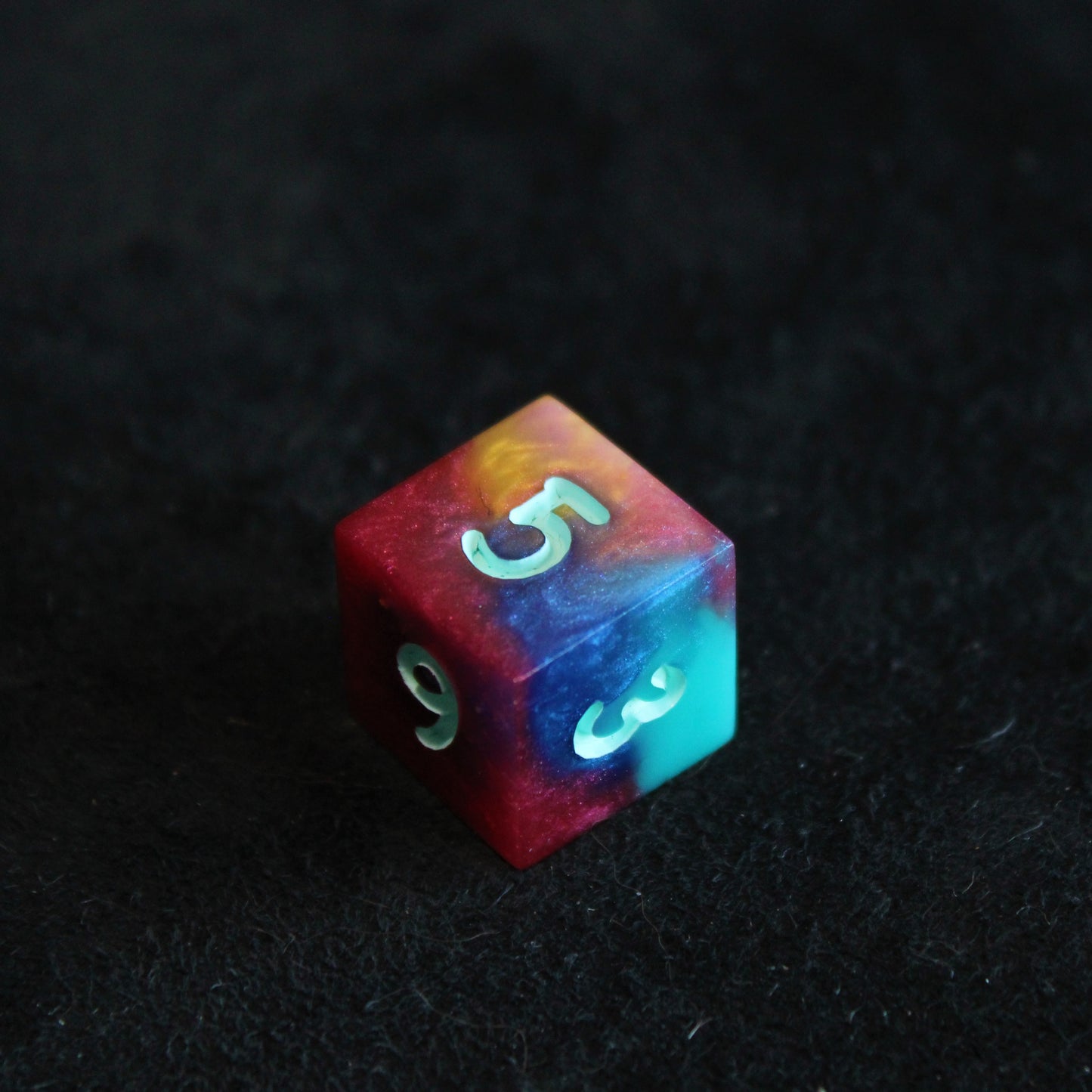 Handmade Technicolor Dice