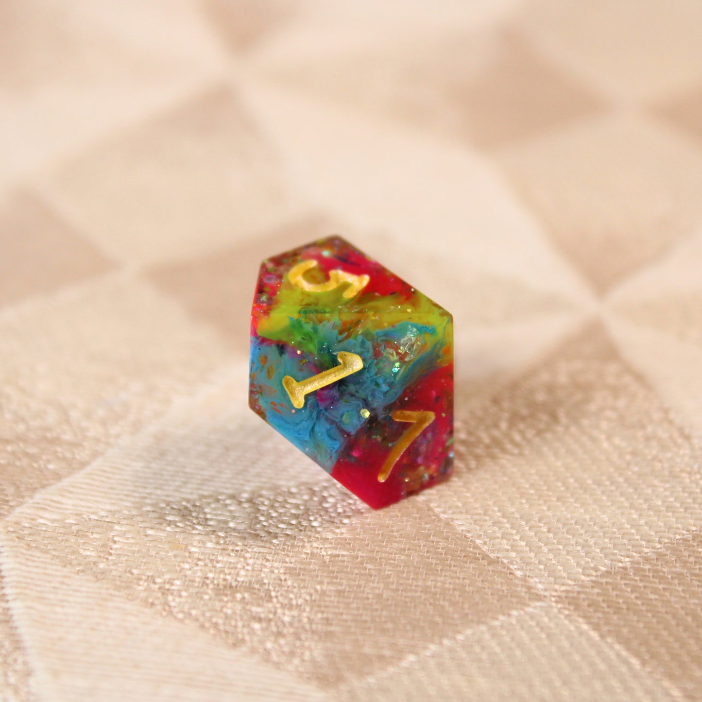 Handmade Unicorn Spit Dice (Glow-in-the-dark)