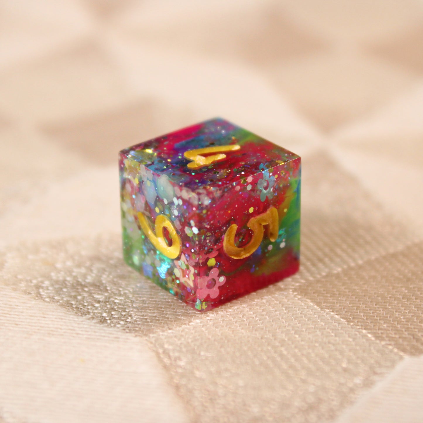 Handmade Unicorn Spit Dice (Glow-in-the-dark)