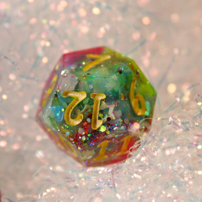 Handmade Unicorn Spit Dice (Glow-in-the-dark)