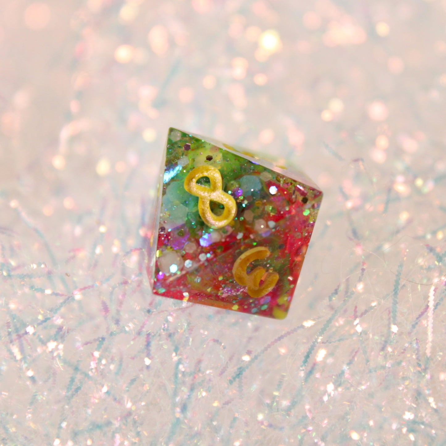 Handmade Unicorn Spit Dice (Glow-in-the-dark)