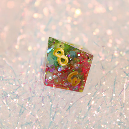 Handmade Unicorn Spit Dice (Glow-in-the-dark)