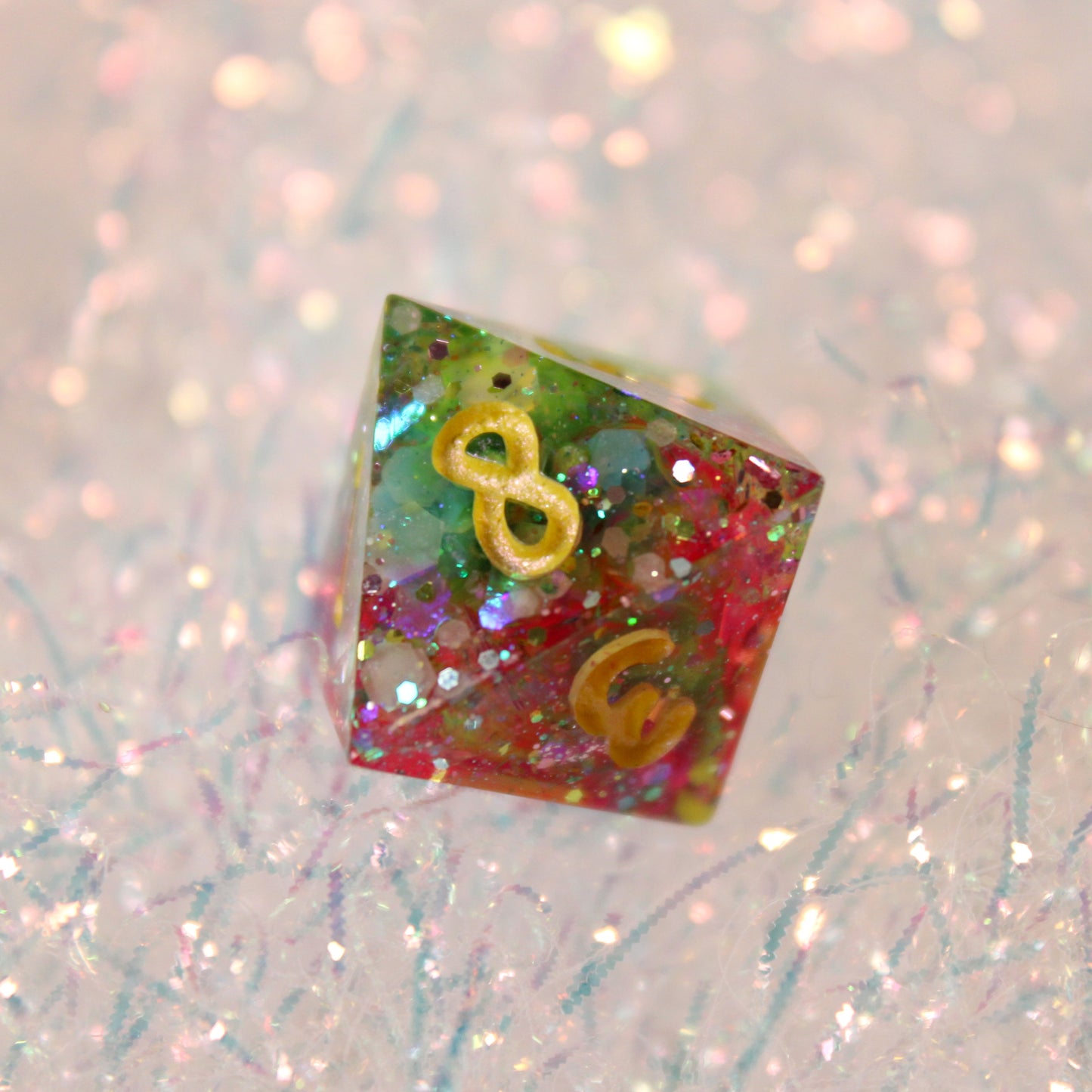 Handmade Unicorn Spit Dice (Glow-in-the-dark)