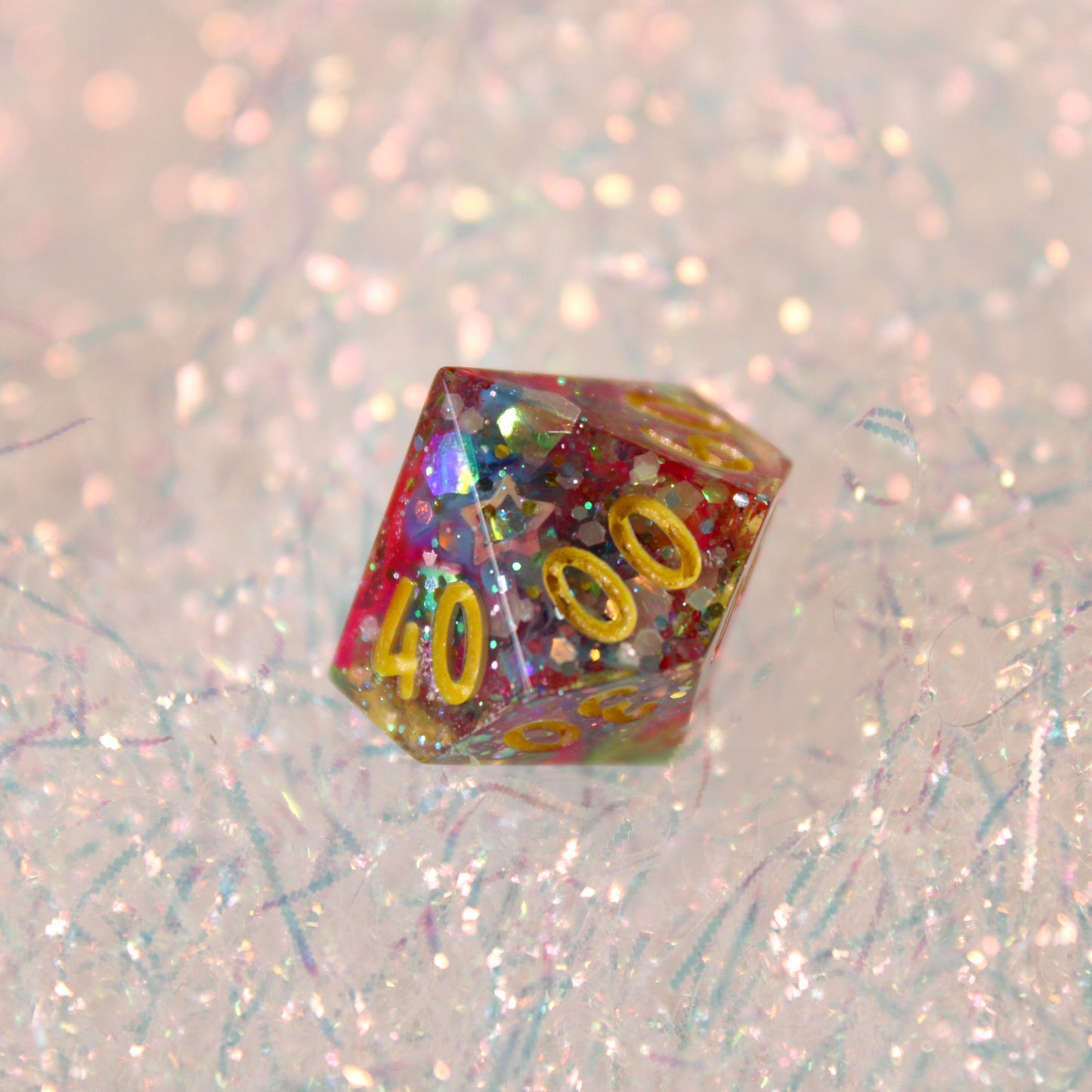 Handmade Unicorn Spit Dice (Glow-in-the-dark)