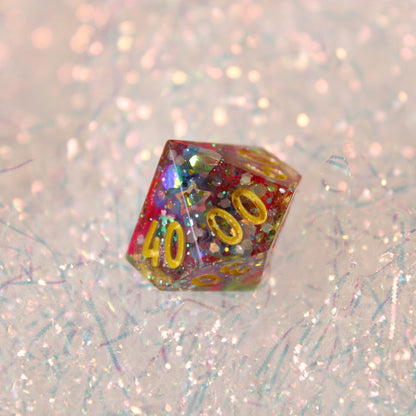Handmade Unicorn Spit Dice (Glow-in-the-dark)