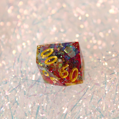 Handmade Unicorn Spit Dice (Glow-in-the-dark)