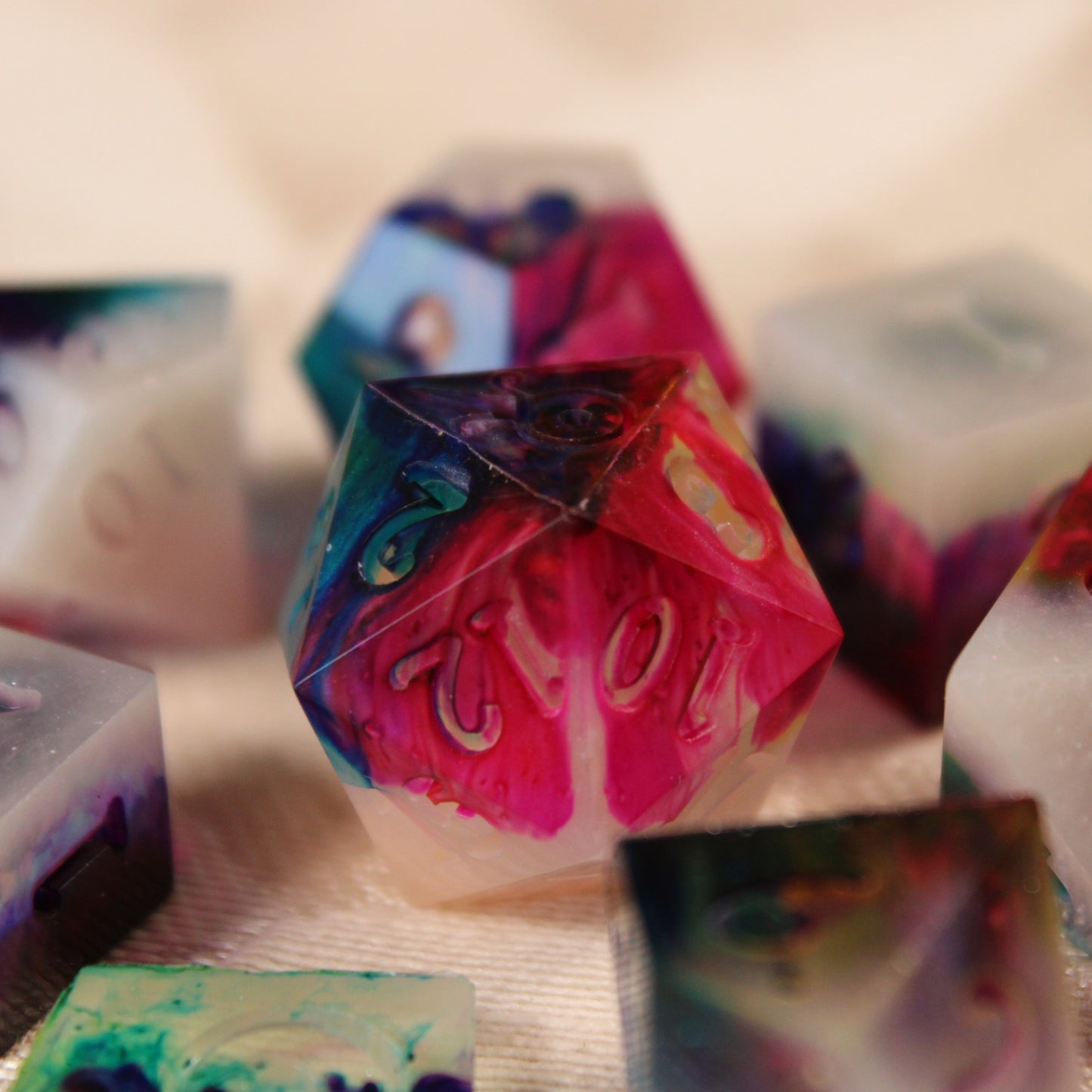 RAW Handmade Artist's Paintwater Dice