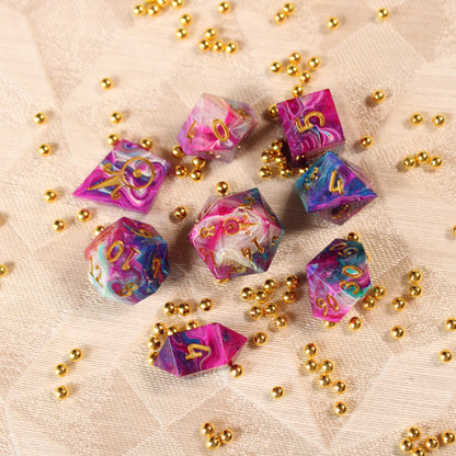 Handmade Carnival Swirl Dice