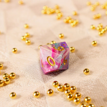 Handmade Carnival Swirl Dice
