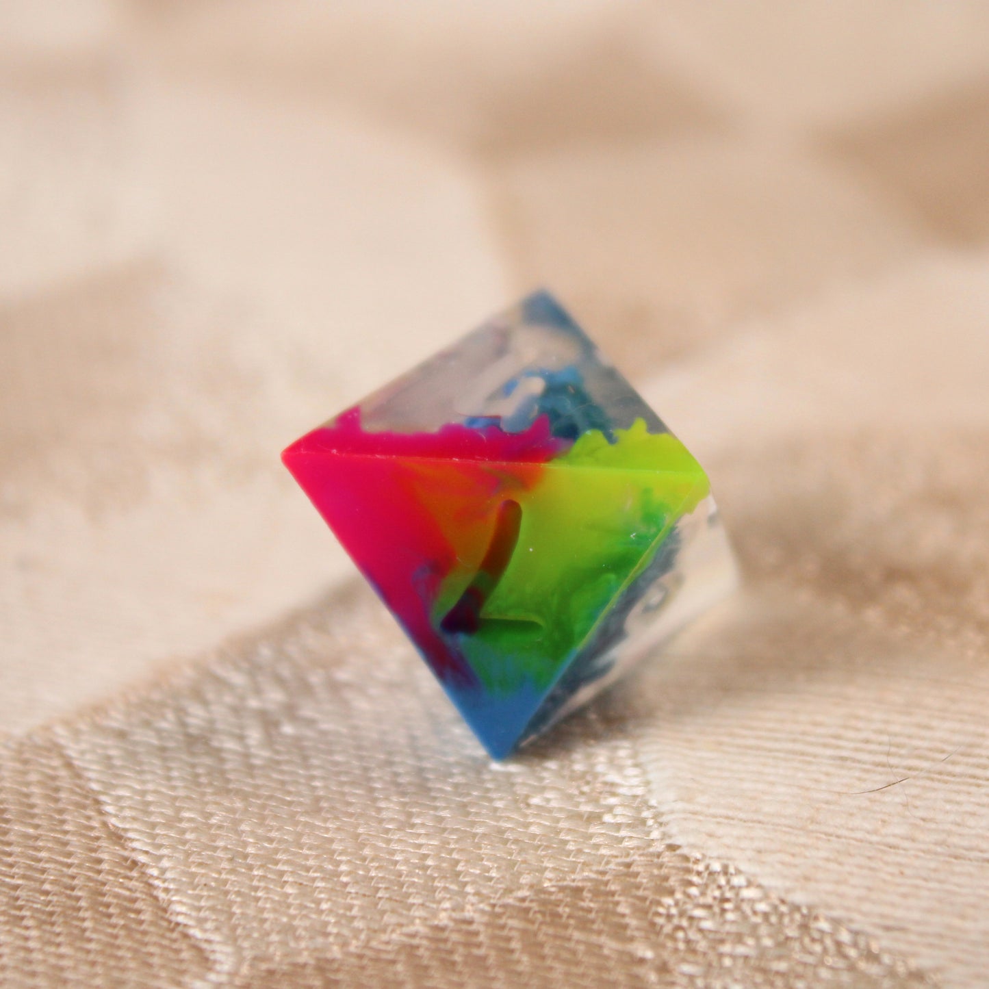 RAW Handmade Rainbow Parakeet Dice