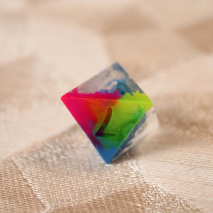 RAW Handmade Rainbow Parakeet Dice