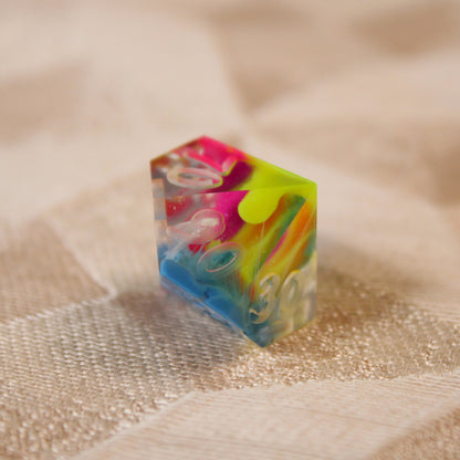 RAW Handmade Rainbow Parakeet Dice