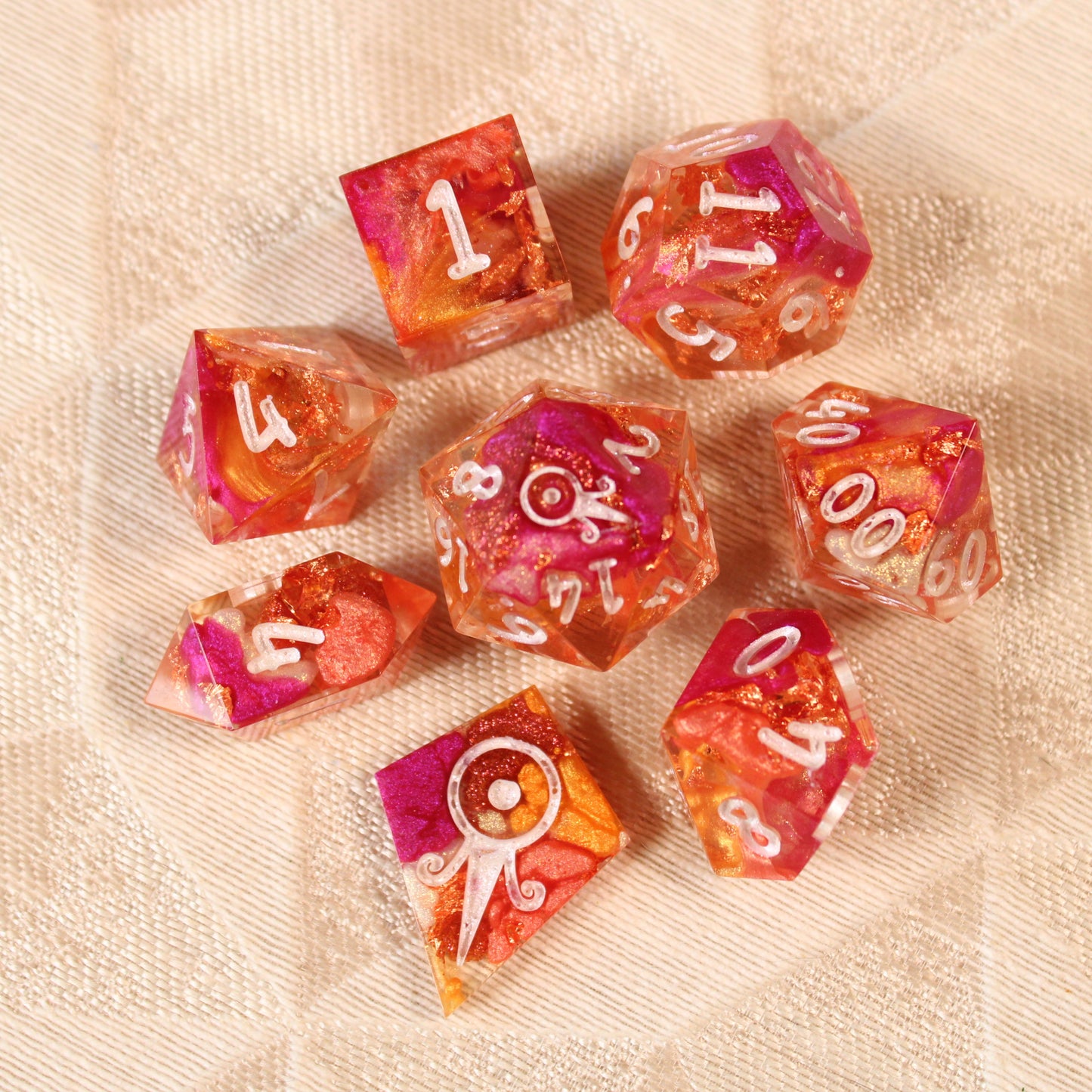 Handmade Lipstick Kiss Dice