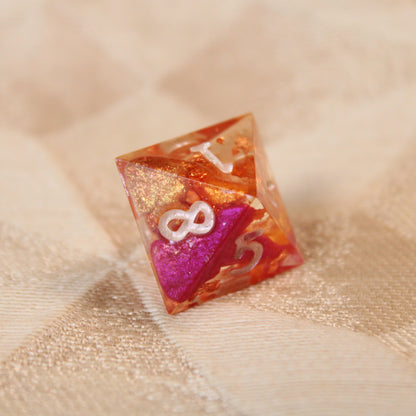 Handmade Lipstick Kiss Dice