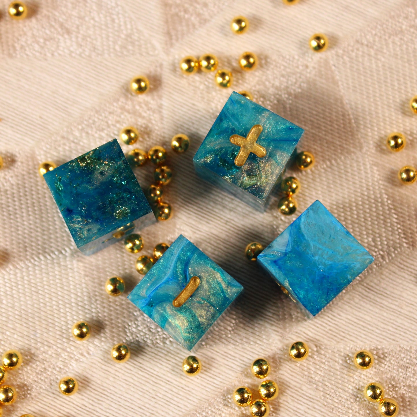 Handmade Ocean's Treasure Fate Dice