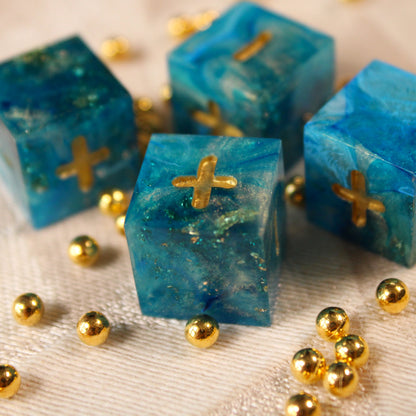 Handmade Ocean's Treasure Fate Dice