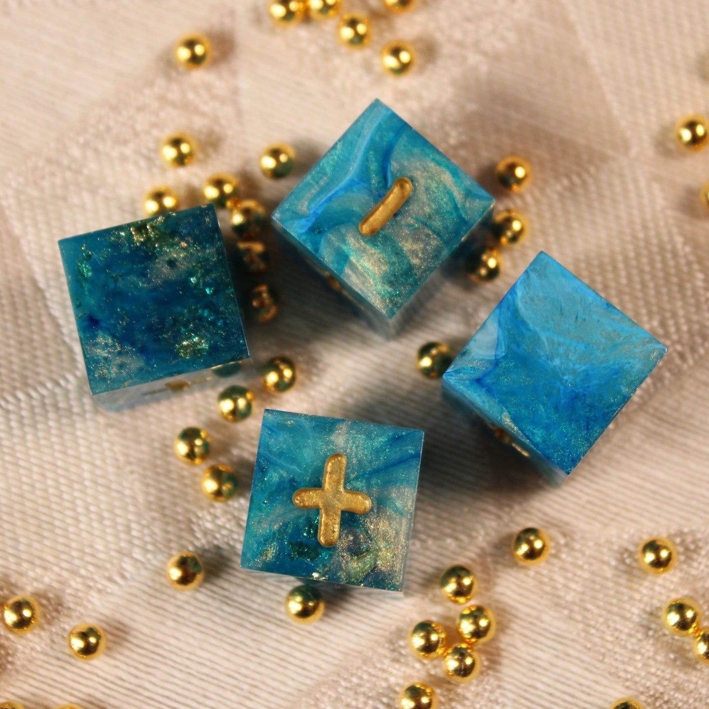 Handmade Ocean's Treasure Fate Dice