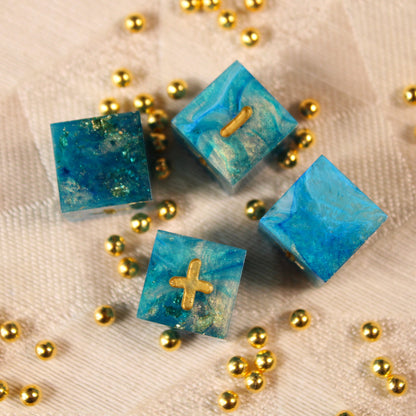 Handmade Ocean's Treasure Fate Dice