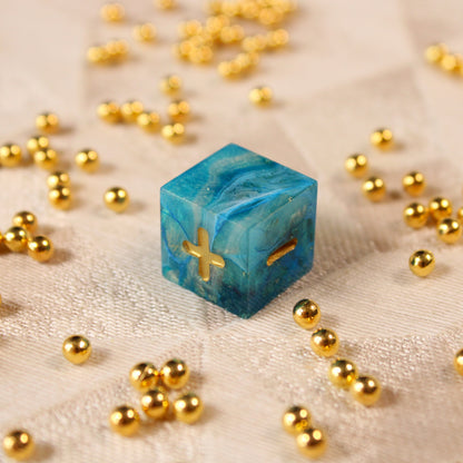 Handmade Ocean's Treasure Fate Dice